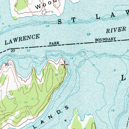 Topographic Map of Talcotts Point, NY
