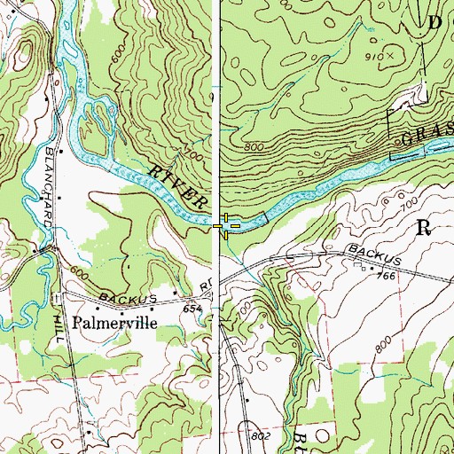 Topographic Map of Black Brook, NY