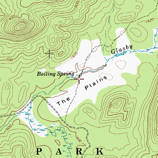 Topographic Map of Boiling Spring, NY