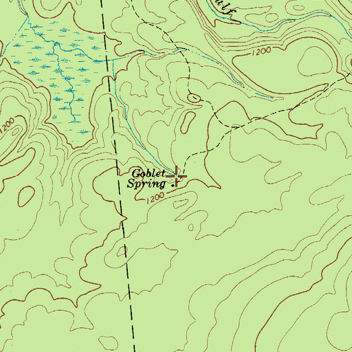 Topographic Map of Goblet Spring, NY