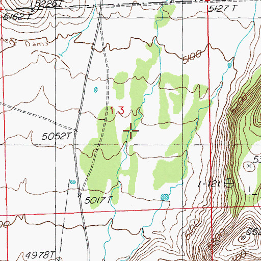 Topographic Map of Price Canyon, AZ