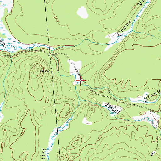 Topographic Map of Stony Brook, NY