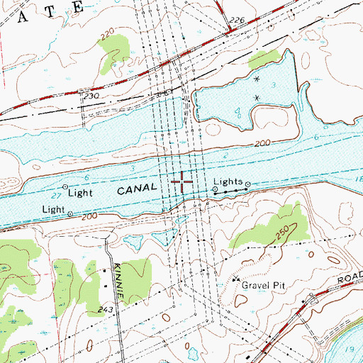 Topographic Map of Wiley Dondero Canal, NY