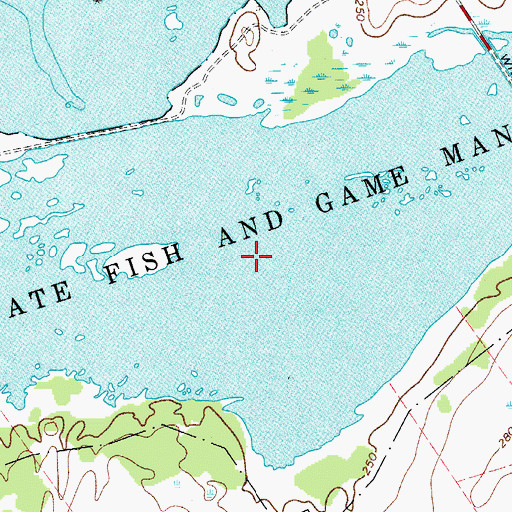 Topographic Map of Wilson Hill State Fish and Game Managemen, NY