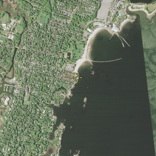 Aerial/Satellite Image of Oakland Beach, NY