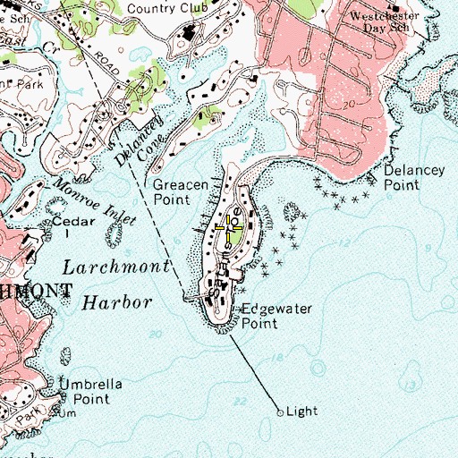 Topographic Map of Satans Toe, NY