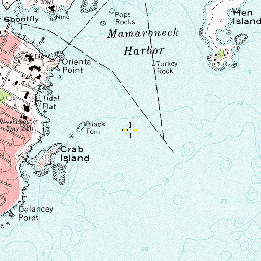 Topographic Map of Outer Steamboat Rock, NY