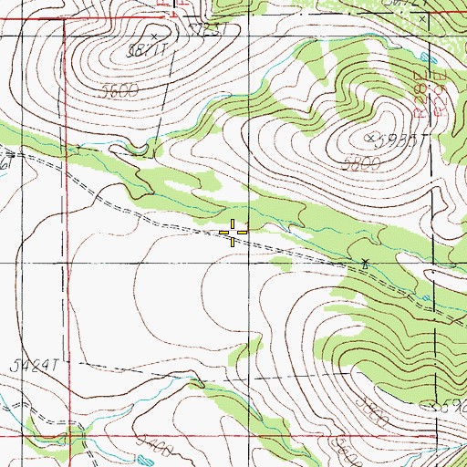 Topographic Map of Pridham Canyon, AZ