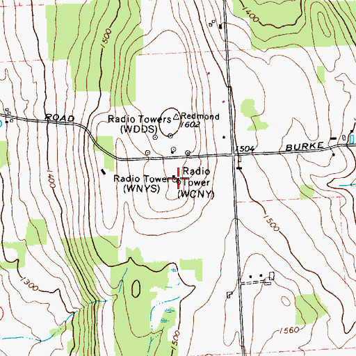 Topographic Map of WCNY-FM (Syracuse), NY