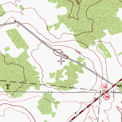 Topographic Map of WWTI-TV (Watertown), NY