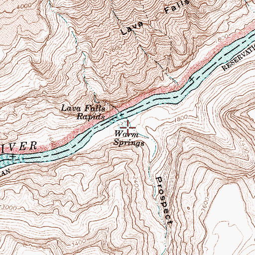 Topographic Map of Prospect Canyon, AZ