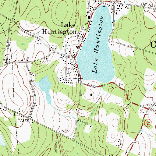 Topographic Map of Town of Cochecton, NY