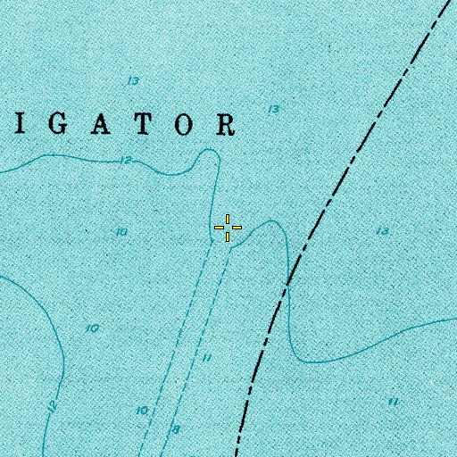 Topographic Map of Alligator River, NC