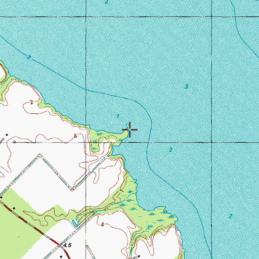 Topographic Map of Barrow Point, NC