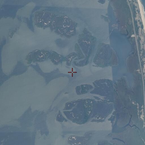 Aerial/Satellite Image of Beach Slue, NC