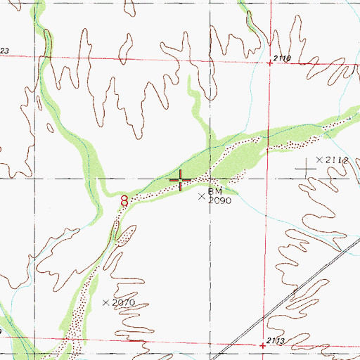 Topographic Map of Pump Mine Wash, AZ