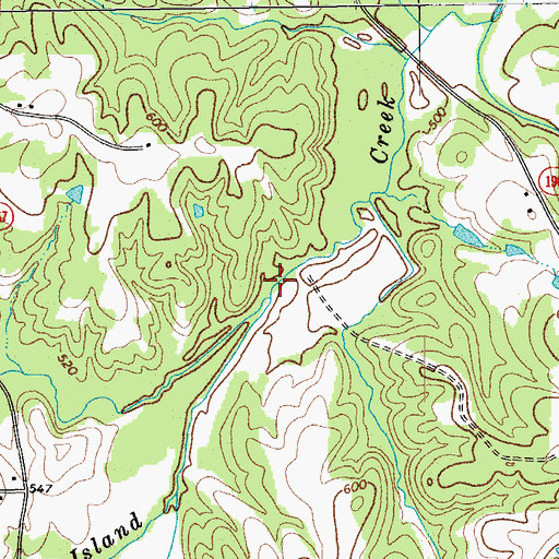 Topographic Map of Birch Fork, NC