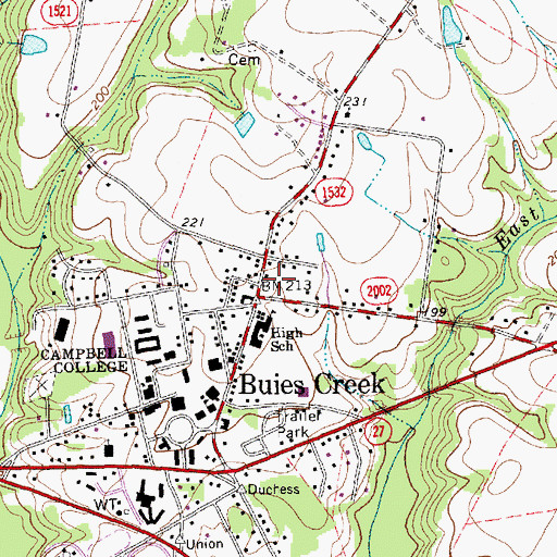 Buies Creek Nc Map Buies Creek, Nc