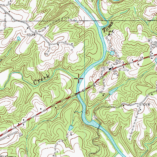 Topographic Map of Bull Creek, NC