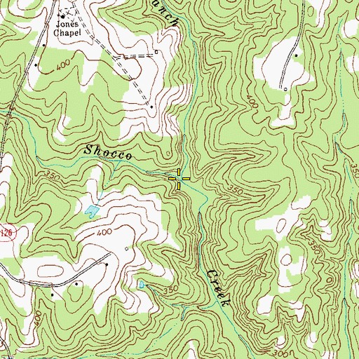 Topographic Map of Buzzard Branch, NC