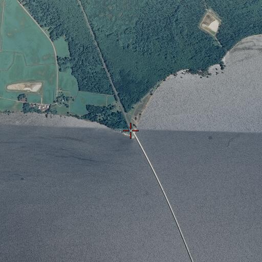 Aerial/Satellite Image of Sandy Point, NC