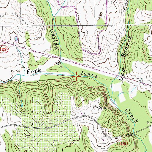 Topographic Map of Childs Branch, NC