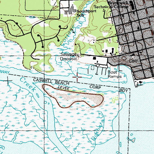 Topographic Map of Cottage Creek, NC