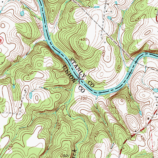 Topographic Map of Crisco Branch, NC