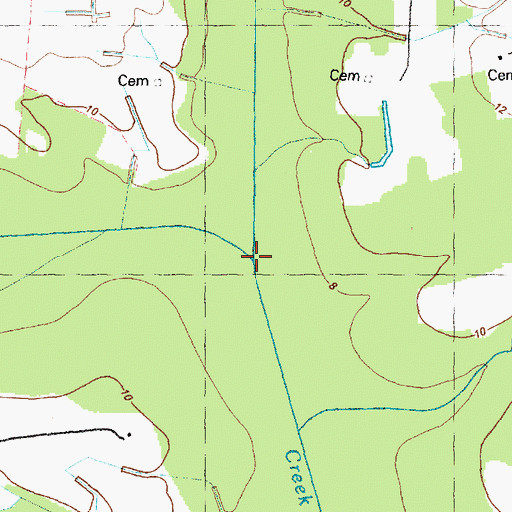 Topographic Map of Fork Swamp, NC