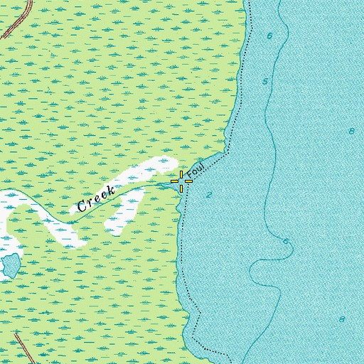 Topographic Map of Goose Creek, NC