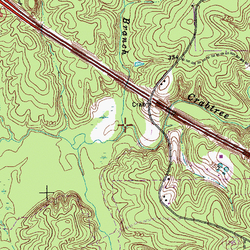 Topographic Map of Haleys Branch, NC
