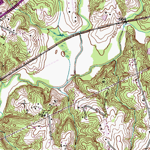 Topographic Map of Hamby Creek, NC