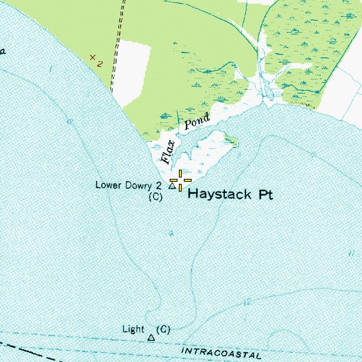 Topographic Map of Haystack Point, NC