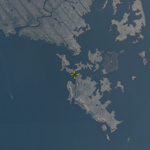 Aerial/Satellite Image of Hog Island Creek, NC