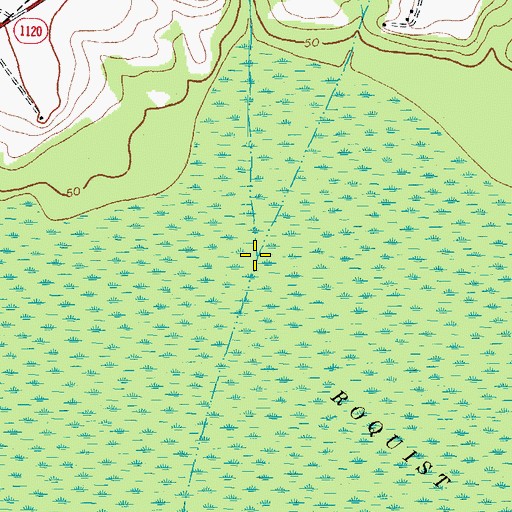 Topographic Map of Jacks Branch, NC
