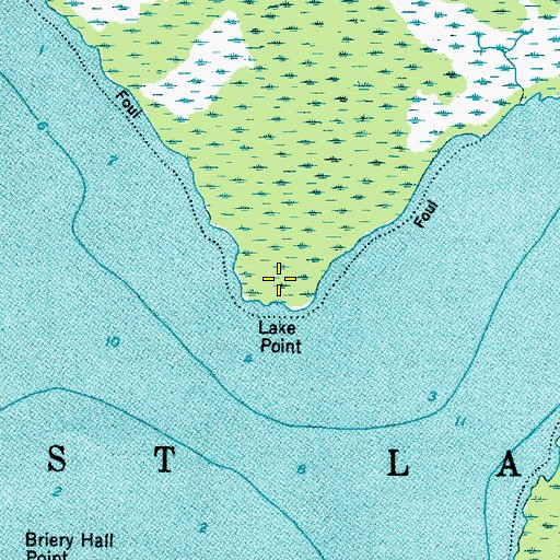 Topographic Map of Lake Point, NC