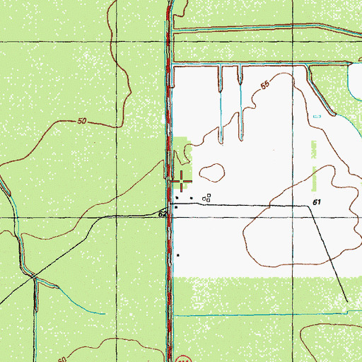 Topographic Map of Lateral Canal D, NC