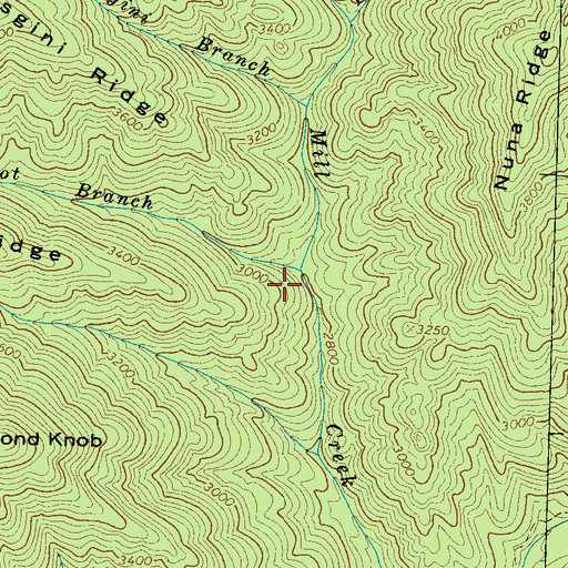 Topographic Map of Lawson Gant Lot Branch, NC