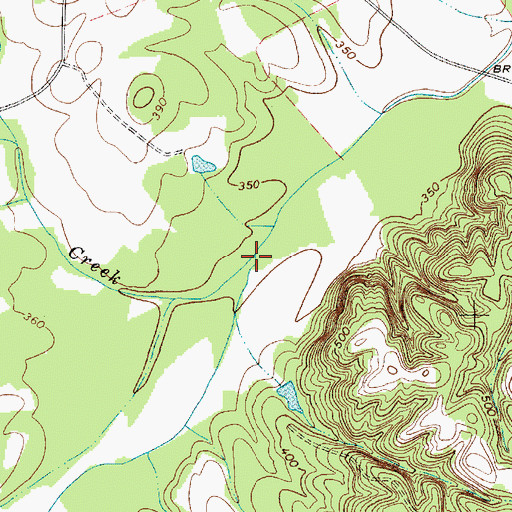 Topographic Map of Little Brown Creek, NC