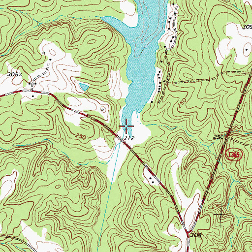 Topographic Map of Little Stone House Creek, NC