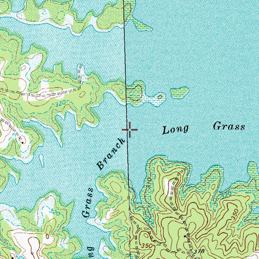 Topographic Map of Long Grass Branch, NC