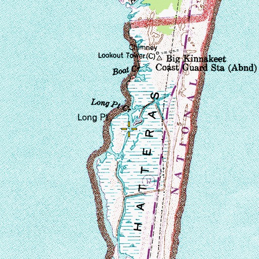 Topographic Map of Long Point Creek, NC