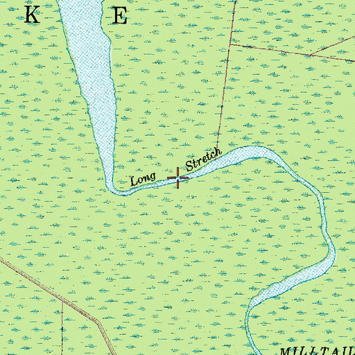 Topographic Map of Long Stretch, NC