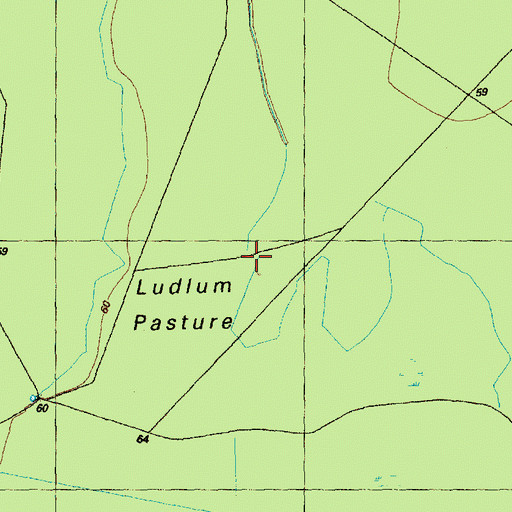 Topographic Map of Ludlum Pasture, NC
