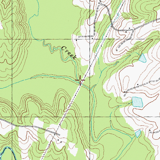 Topographic Map of Maple Branch, NC