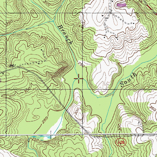 Topographic Map of Morris Branch, NC