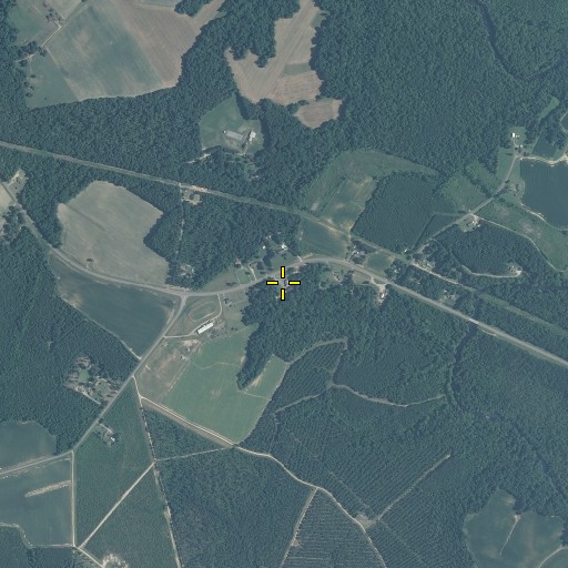 Aerial/Satellite Image of Mount Tabor Church, NC