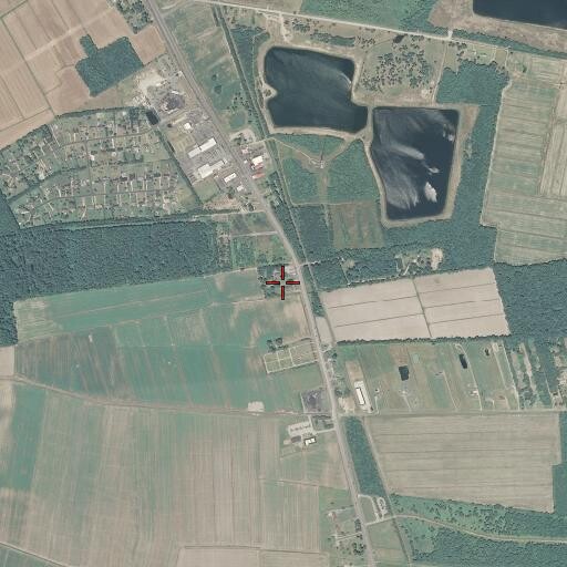Aerial/Satellite Image of Moyock Cemetery, NC