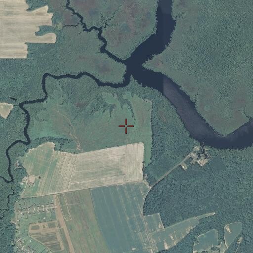 Aerial/Satellite Image of Shingle Landing Creek, NC