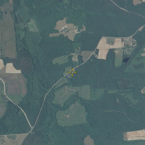 Aerial/Satellite Image of New Bethel Church, NC